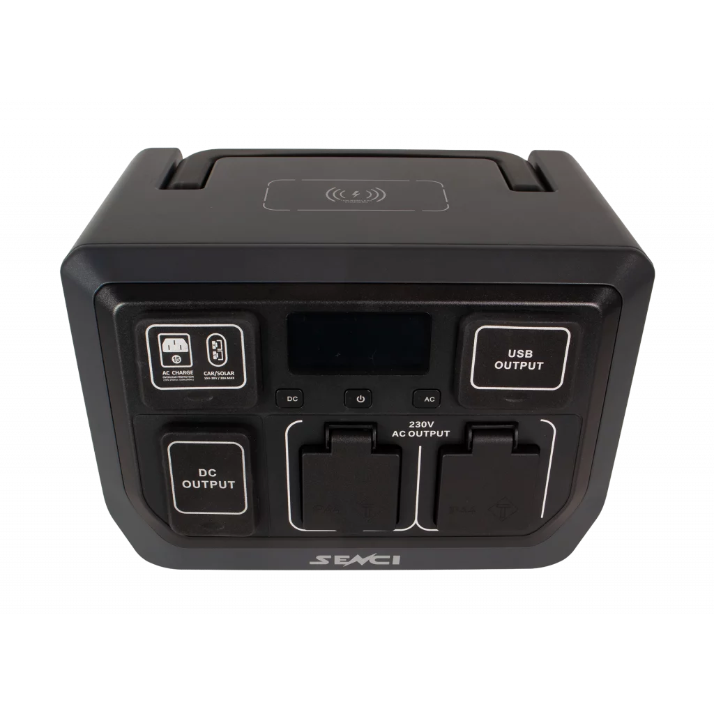 SENCI Lithium LPS 512Wh Power Station med 600W (1200W) sinus inverter