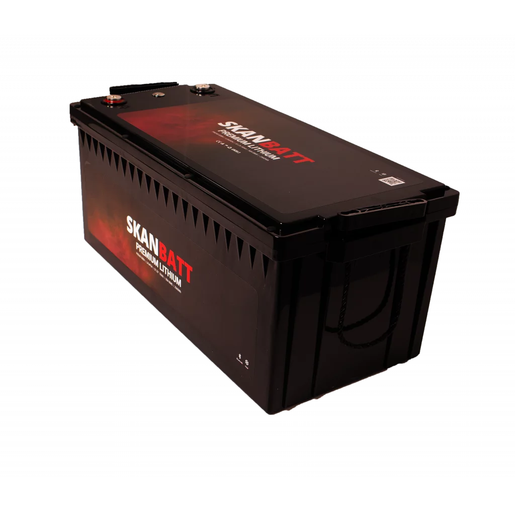 SKANBATT Premium Lithium - 48V 50Ah 50A BMS - 522x238x218 mm - Bluetooth - Heat - 8 Års garanti