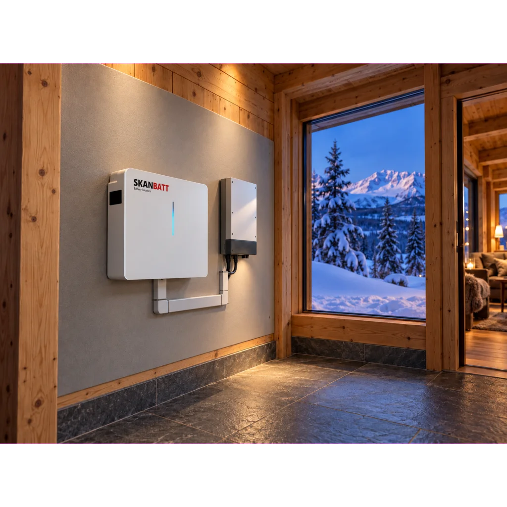 SKANBATT Premium Lithium - PowerWall 51,2V 100Ah - 5,12kWt - LiFePO4 - HEAT