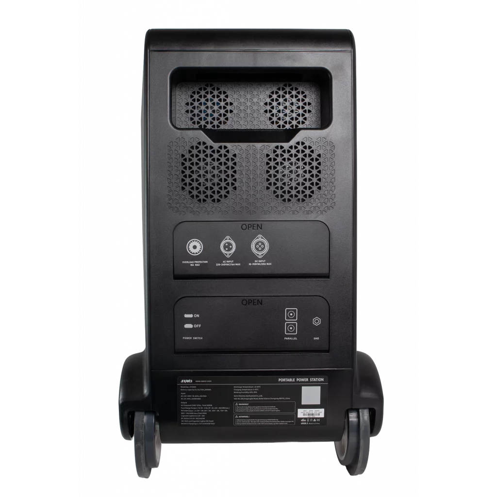 SENCI Lithium LPS 3840Wh Power Station med 3600W (7200W) sinus inverter