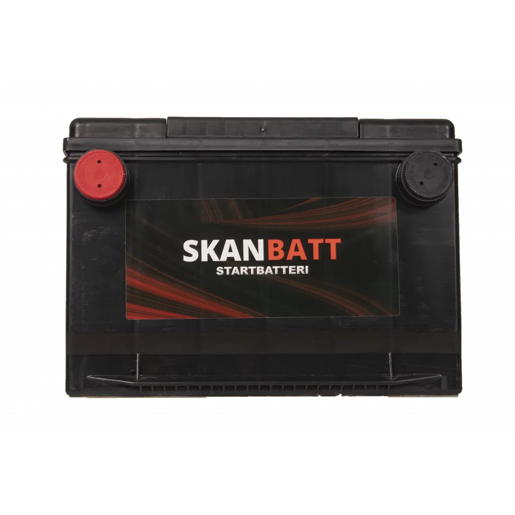 SKANBATT Startbatteri 12V 80AH 800CCA (260x179x180/180mm) +venstre