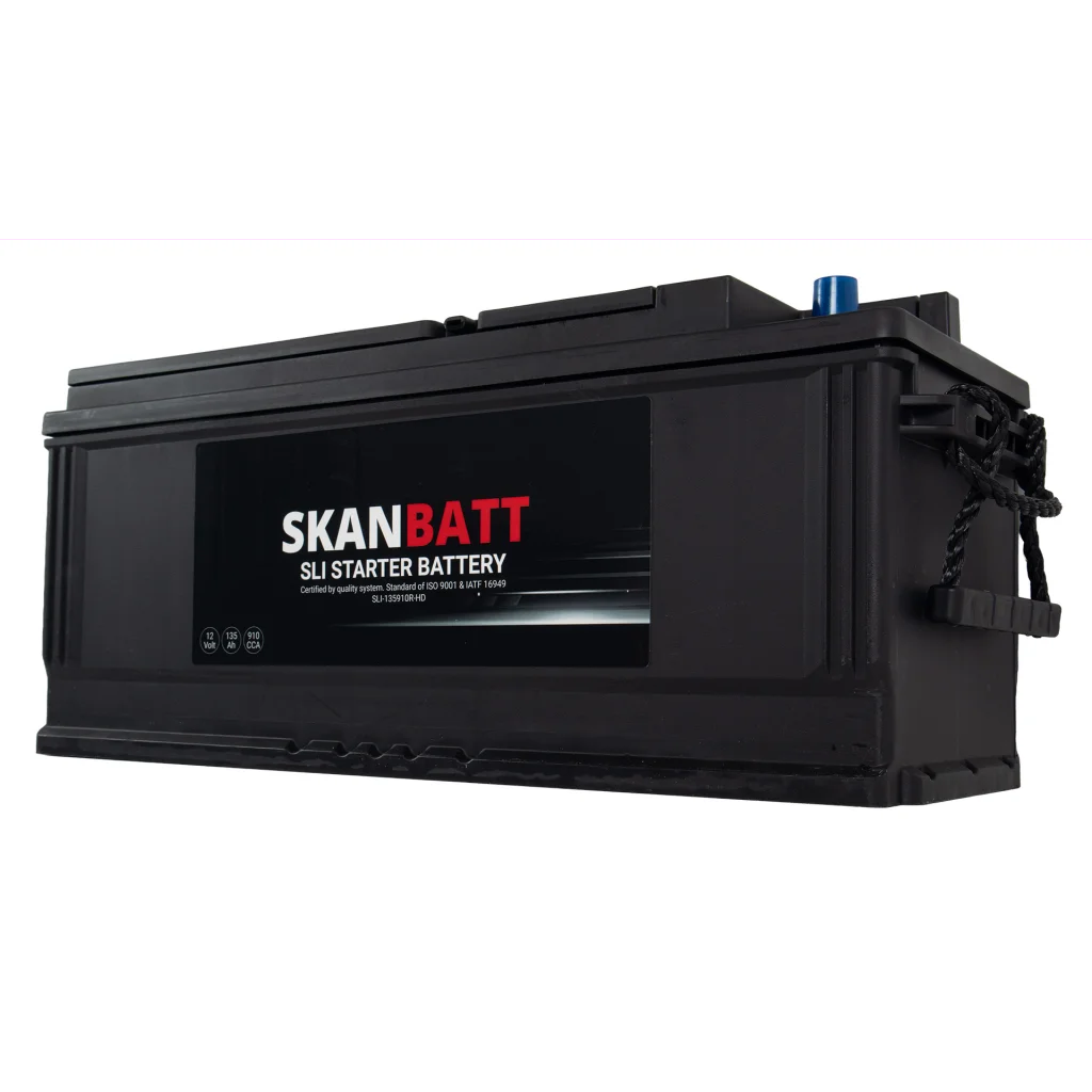 SKANBATT SLI HD Startbatteri 12V 135AH 910CCA (513x175x210mm) +R