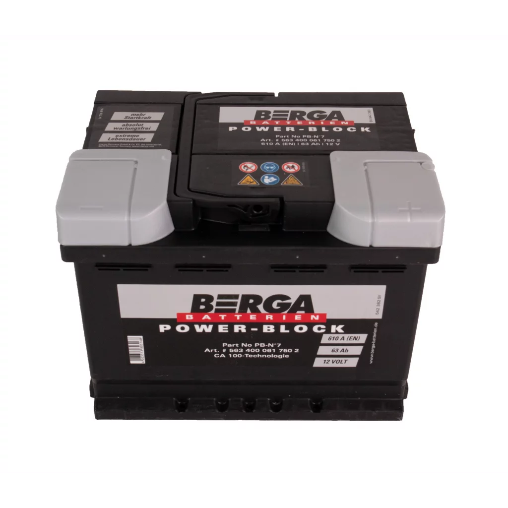 BERGA Power Block 12V 63AH 610CCA (242/175/190mm)
