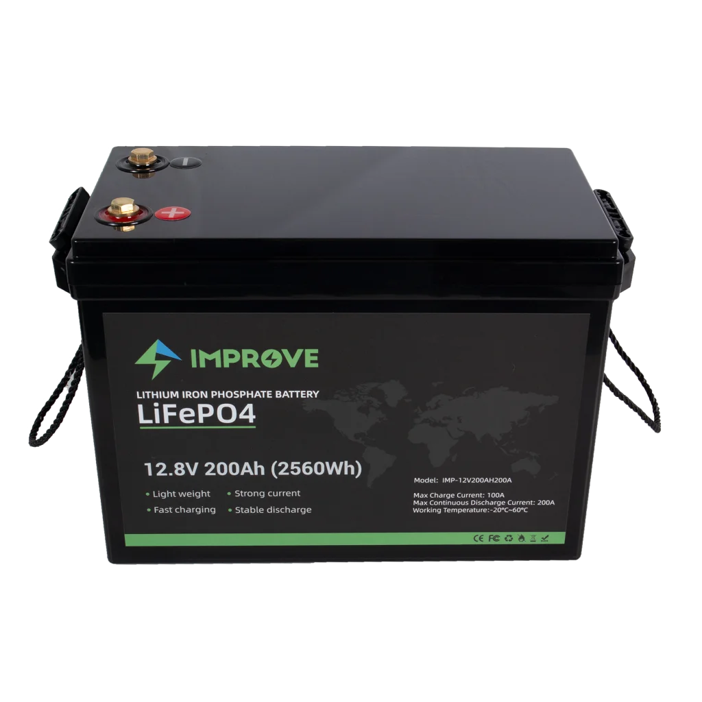 IMPROVE Lithium Batteri 12V 200Ah (LiFePO4) BMS 200A