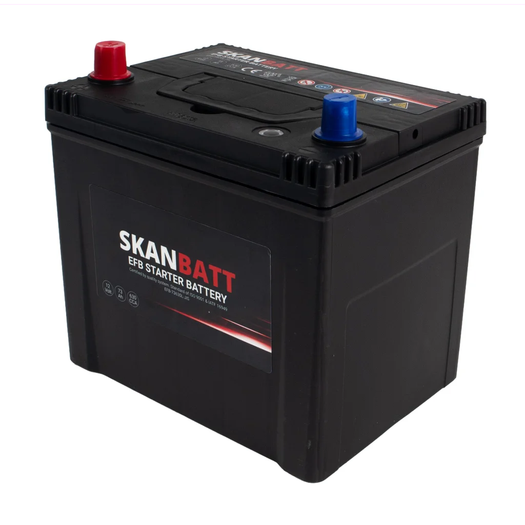 SKANBATT EFB Startbatteri 12V 73AH 630CCA (232x173x225mm) +L