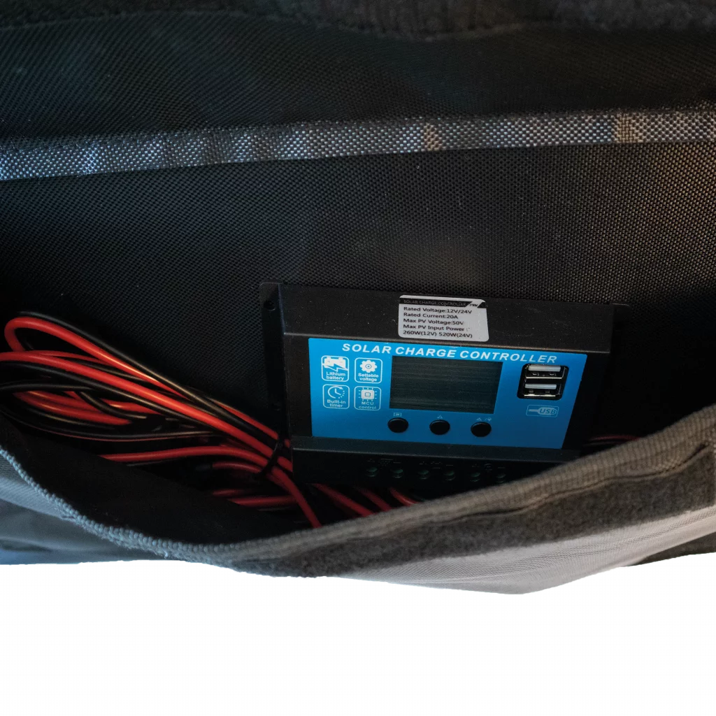 SKANBATT Sammenleggbart Solcellepanel 220W m/regulator (SMB-220W)