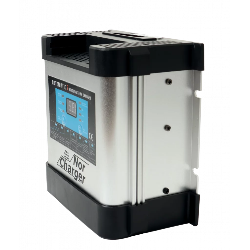 NOR CHARGER Pro Serie Elektronisk Batterilader 12V 20A 2-kanaler