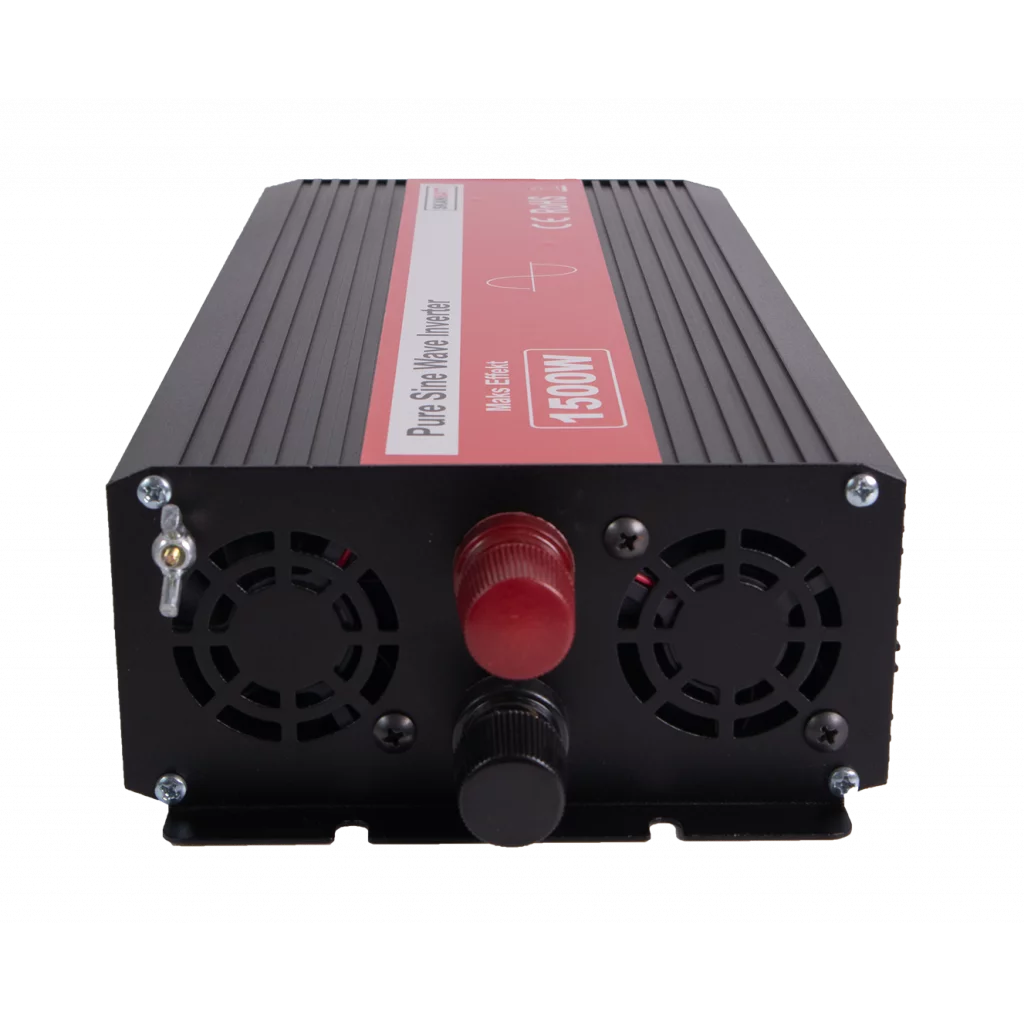 SKANBATT Inverter 12V 1500W Ren Sinus m/Kablet Fjernkontroll
