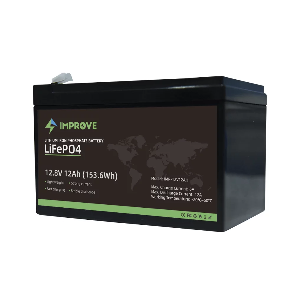 IMPROVE Lithium Batteri 12V 12Ah (LiFePO4) BMS 10A