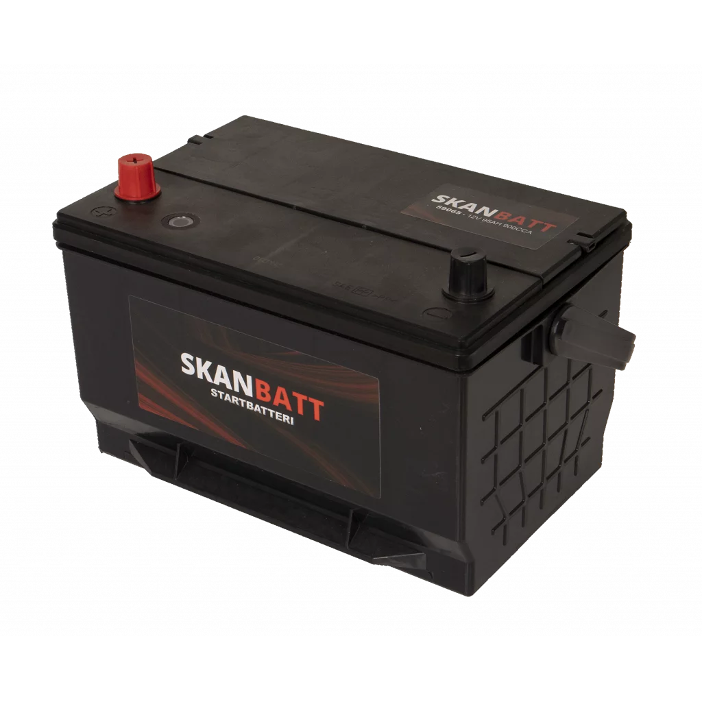 SKANBATT Startbatteri 12V 95AH 900CCA (296x187x171/191mm) +venstre
