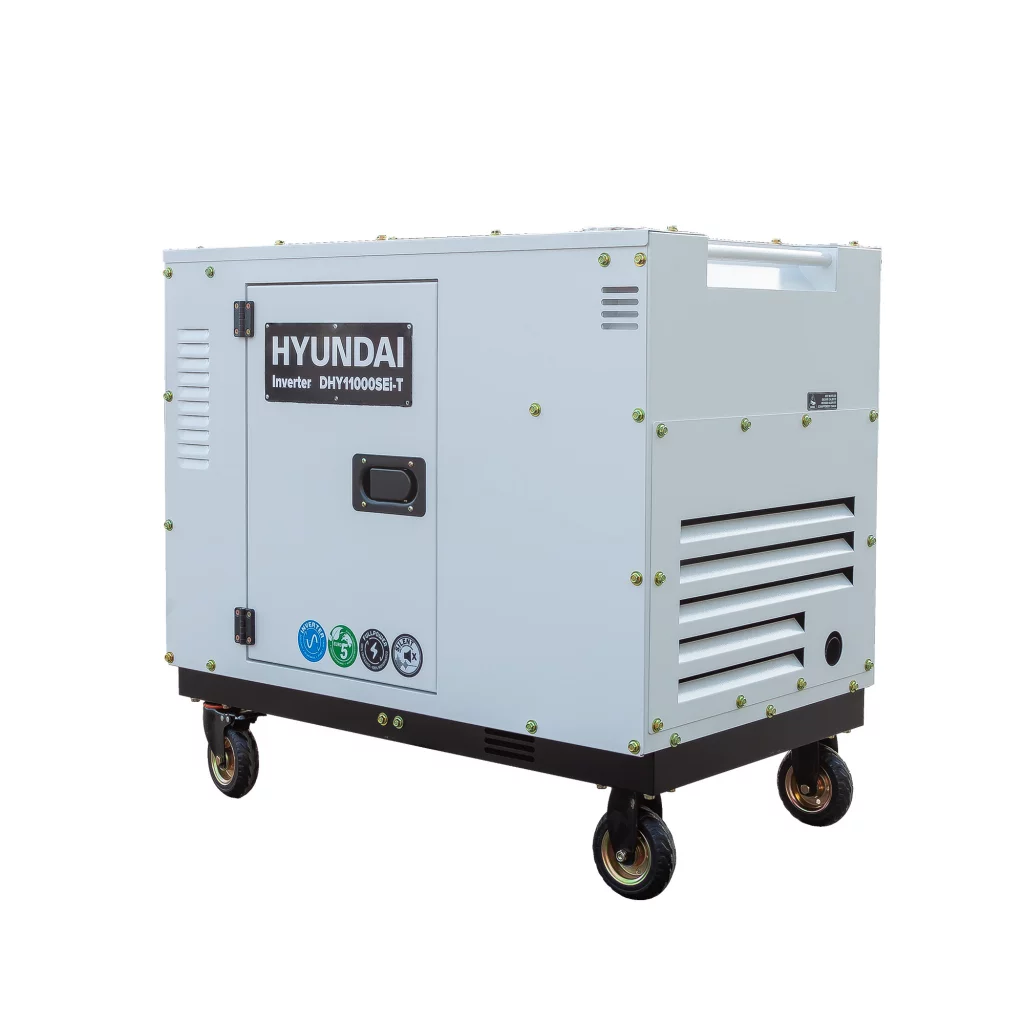 HYUNDAI DHY11000SEi-T Diesel Inverter Strømaggregat 8000W - Elektrisk start - 400V/230V - ATS