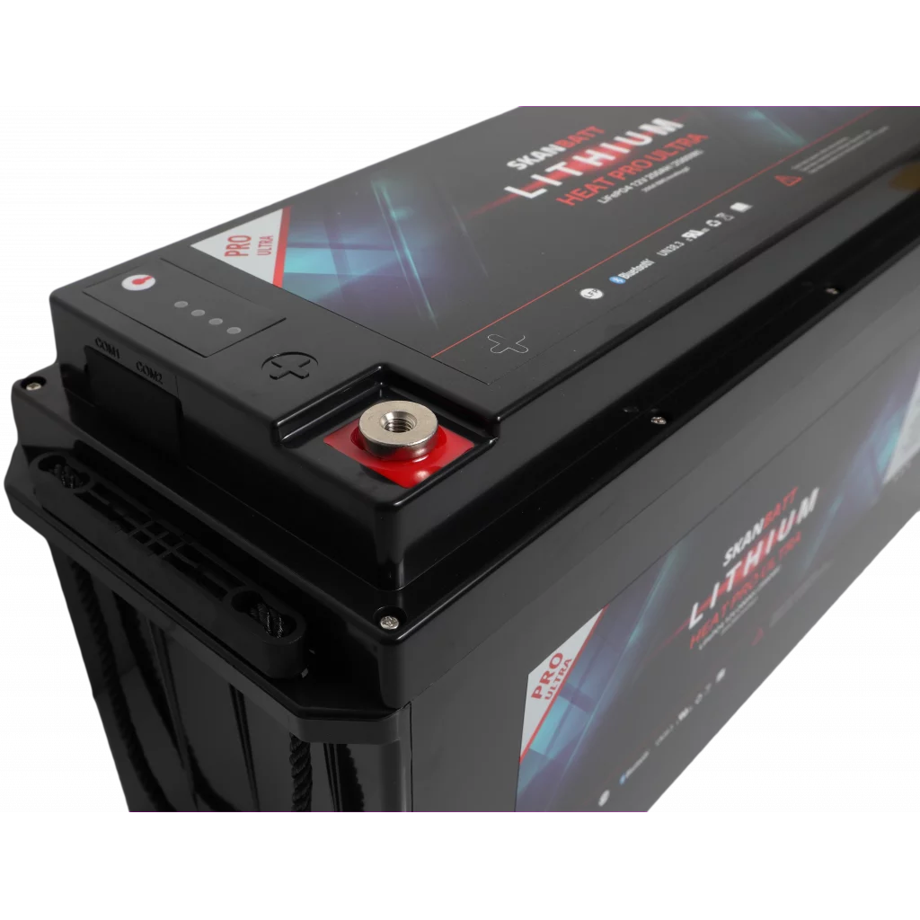 SKANBATT Lithium HEAT PRO 'Ultra' 12V 200AH - CAN Bus - 400A (<3s) - 8 års garanti
