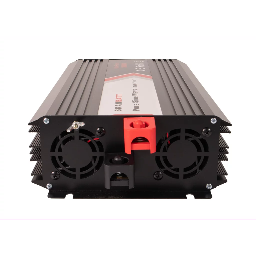SKANBATT Inverter 12V 3000W (6000W) Ren Sinus m/Trådløs Fjernkontroll