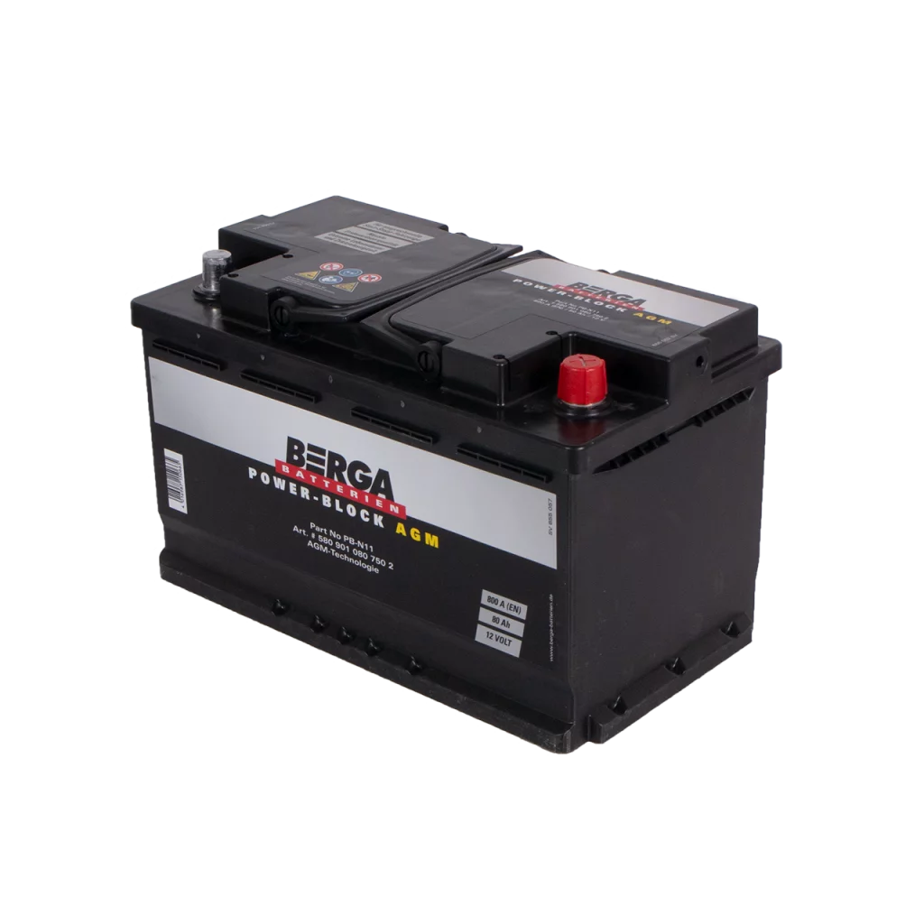 BERGA Power Block AGM 12V 80AH 800CCA (315/175/190mm)