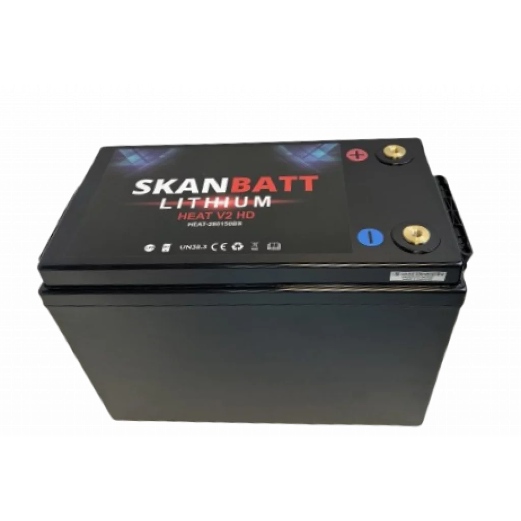 SKANBATT V2 Lithium HEAT Batteri 12V 280AH 150A BMS - Bluetooth