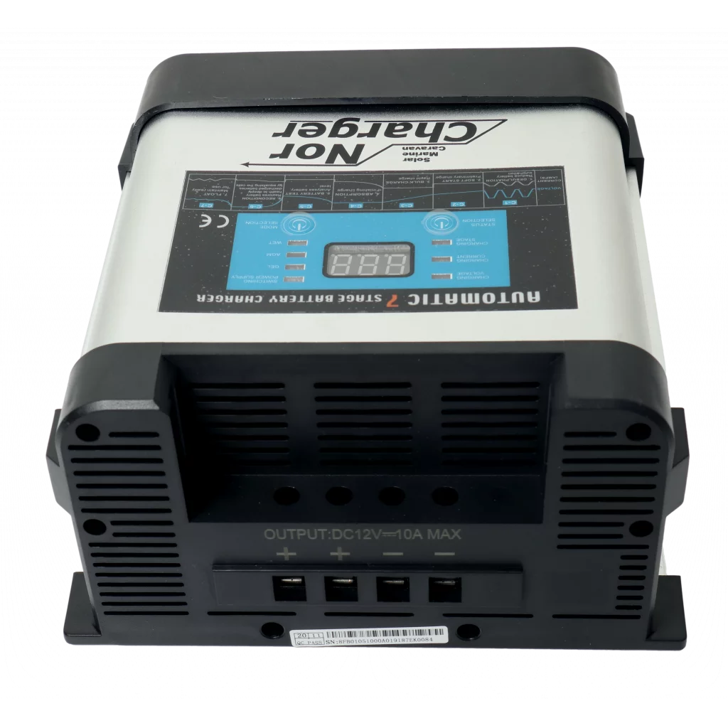NOR CHARGER Pro Serie Elektronisk Batterilader 12V 10A 2-kanaler