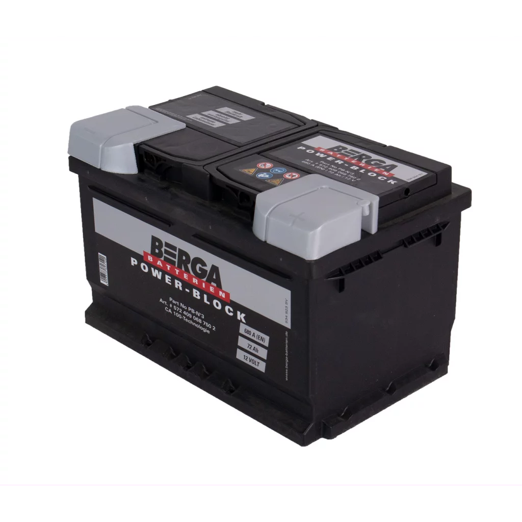 BERGA Power Block 12V 72AH 680CCA (278/175/175mm)