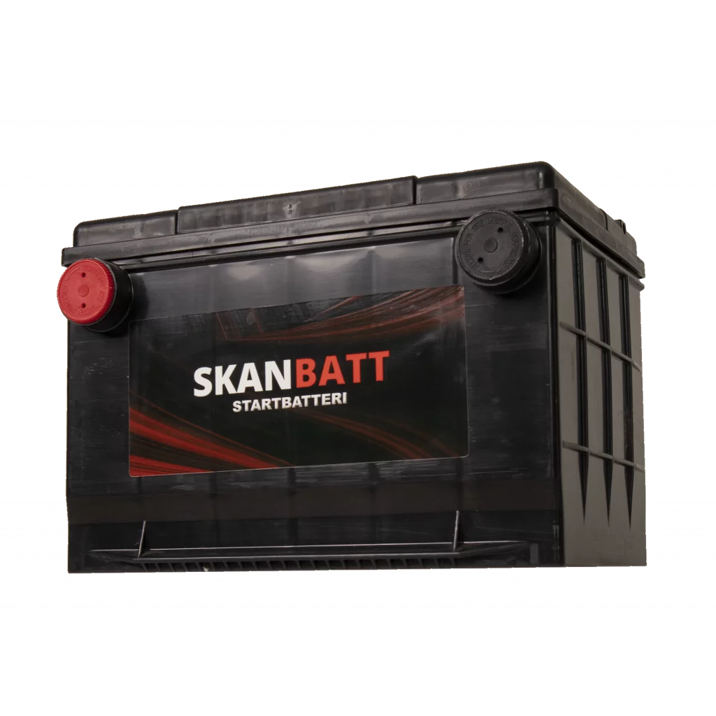 SKANBATT Startbatteri 12V 80AH 800CCA (260x179x180/180mm) +venstre
