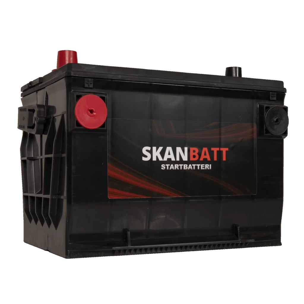 SKANBATT Startbatteri 12V 80AH 800CCA (260x179x180/207mm) +venstre