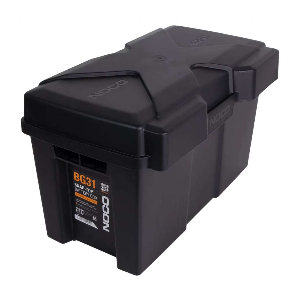 Batterikasse 372x185x205mm (innvendig) plast stor (BG31)