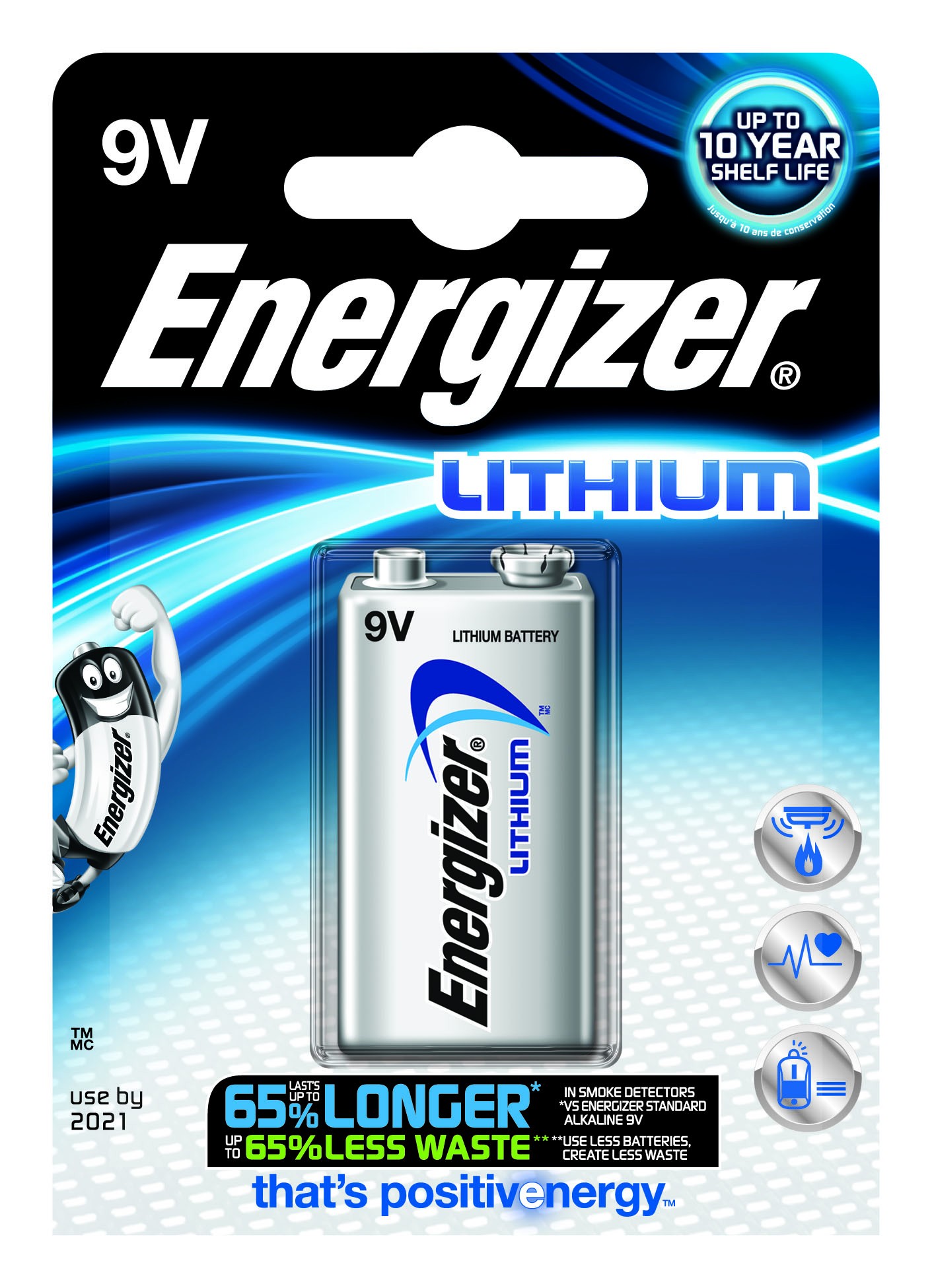 Lithium Batteri 9V Energizer