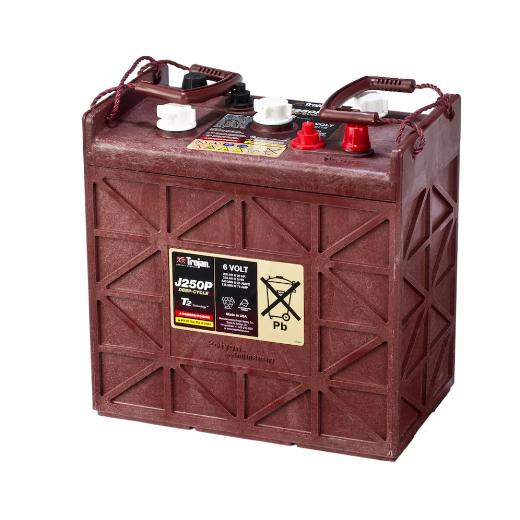 TROJAN Deep Cycle Traksjonsbatteri 6V 250AH (296x176x293mm) +høyre