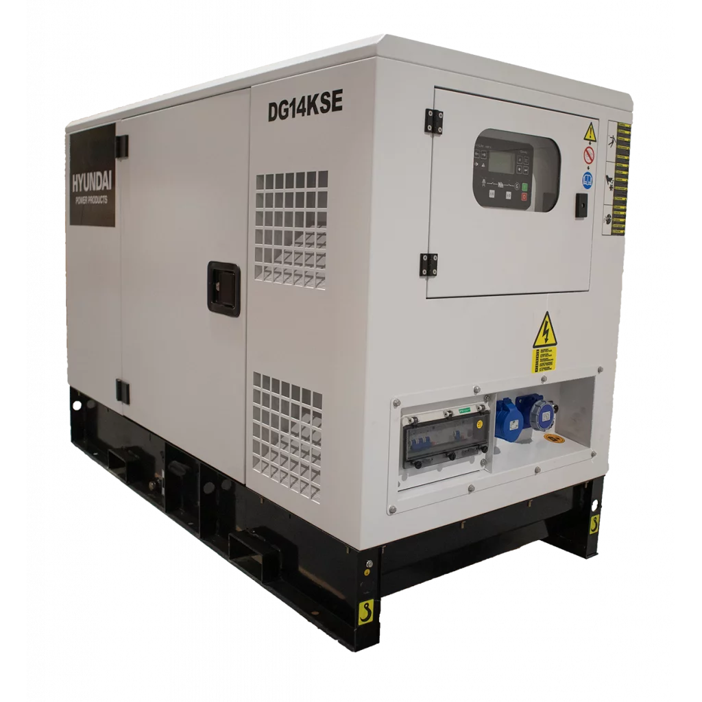 HYUNDAI DG14KSE Diesel strømaggregat 230V 3-FAS 13,8kVA  - 1500RPM - Vannkjølt