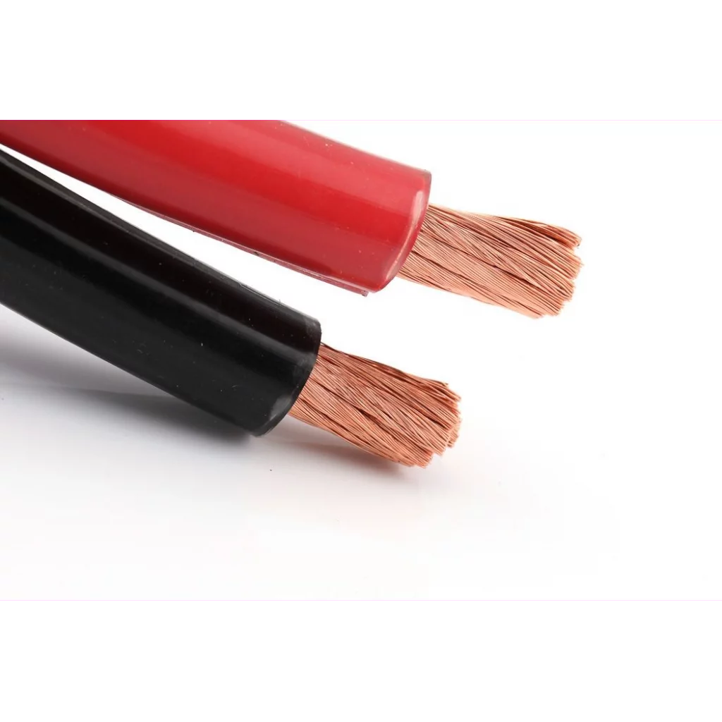 Kabel 2x6mm2 svart/rød - 25 meter
