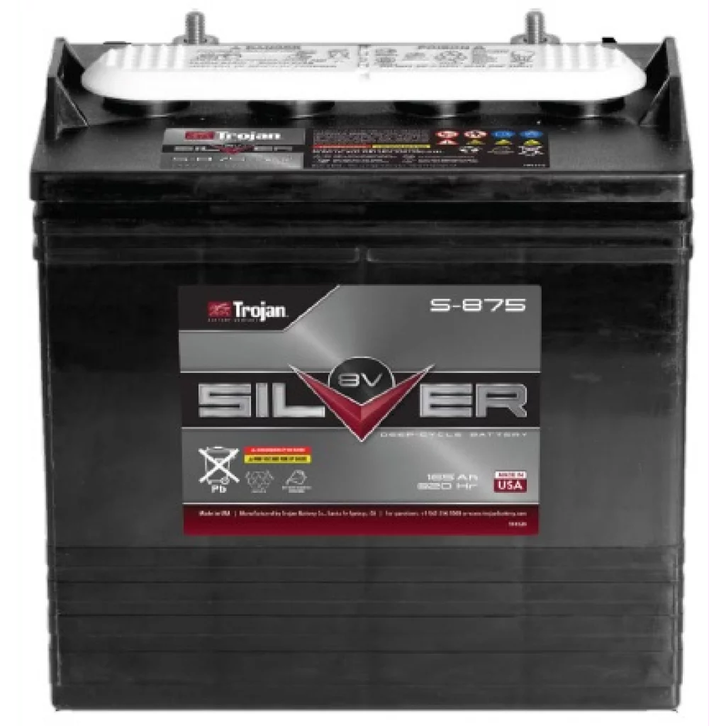 TROJAN Deep Cycle Traksjonsbatteri 8V 165AH SILVER (260x180x272mm) +diagonalt