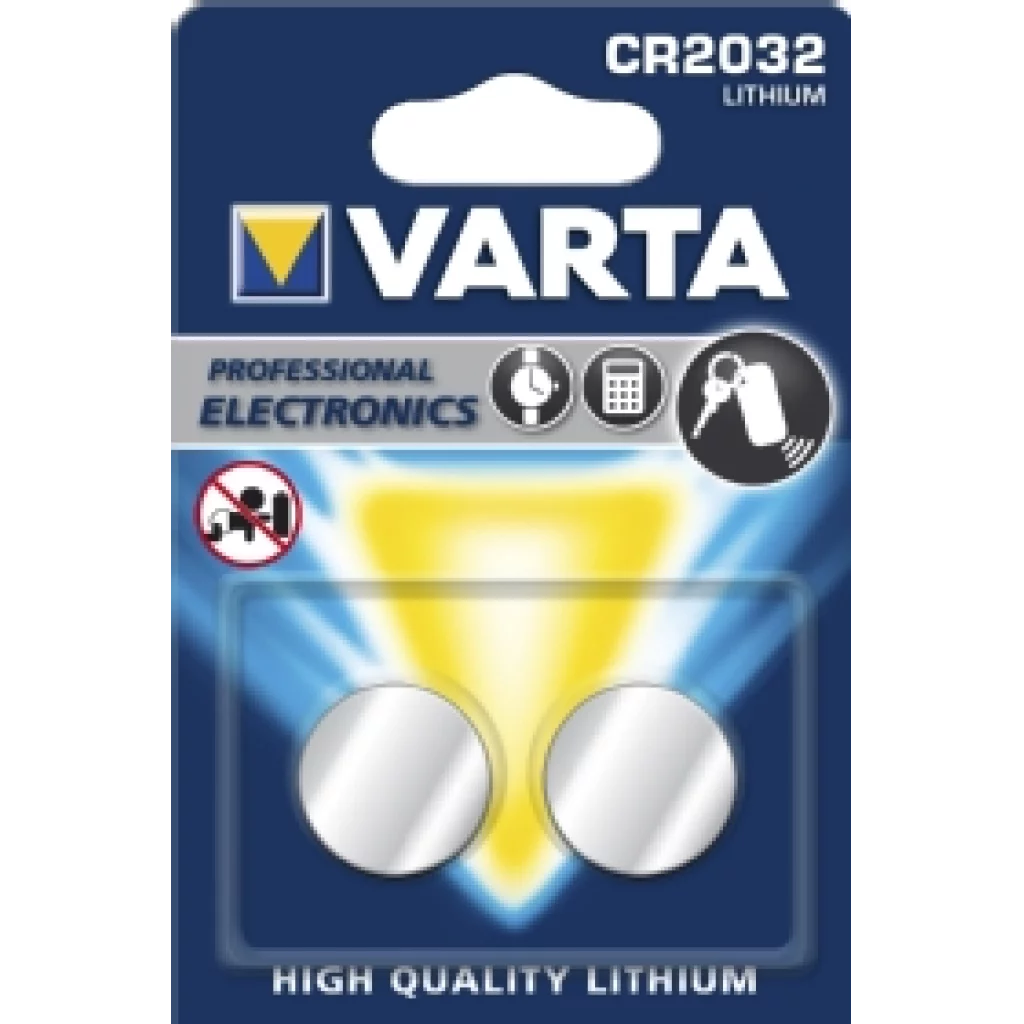 VARTA Lithium CR2032 3V 2-Pakning