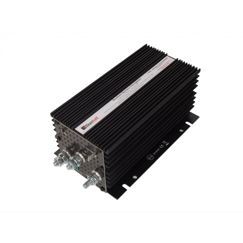 Ladepakke BÅT m/ SKANBATT 66A Dynamo Hurtiglader Marine m/blåtann - DCDC for båter
