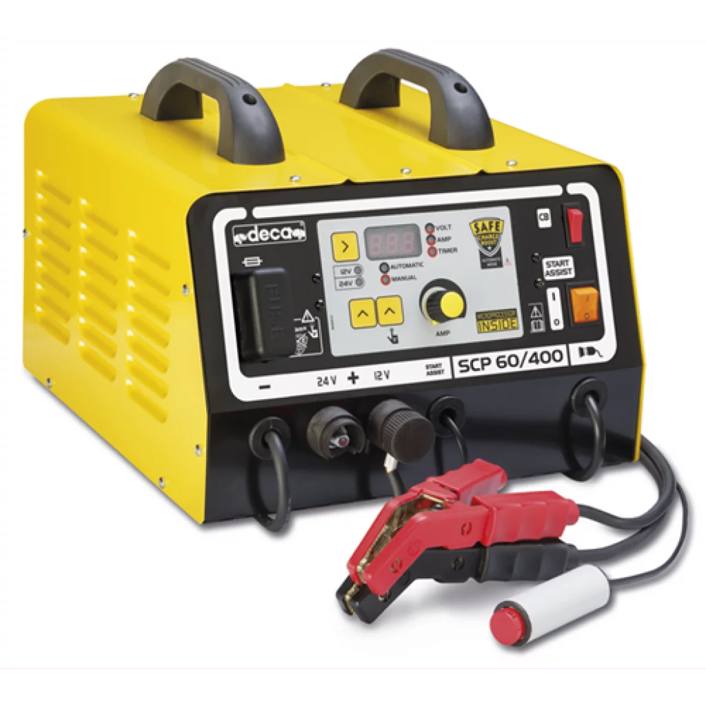 DECA Batterilader 12V/24V 60A m/ 400A starthjelp