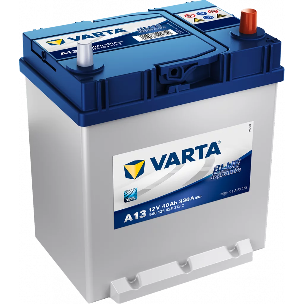 VARTA Blue Dynamic Batteri 12V 40AH 330CCA (187x127x200/227mm) +høyre A13