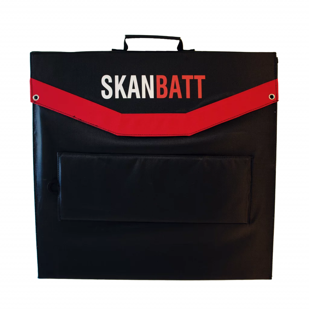 SKANBATT Sammenleggbart Solcellepanel 220W m/regulator (SMB-220W)