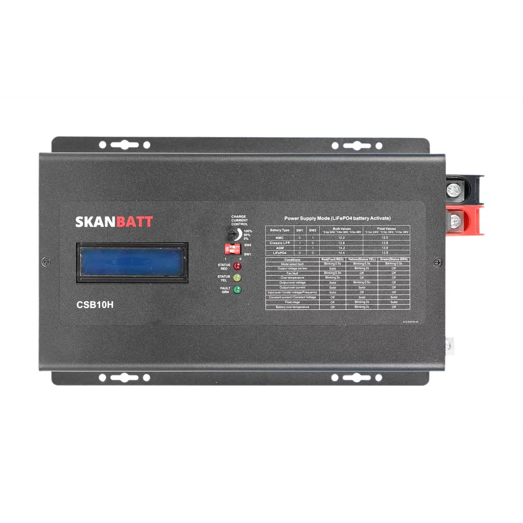 SKANBATT Batterilader 36/48V 1kW / 25A