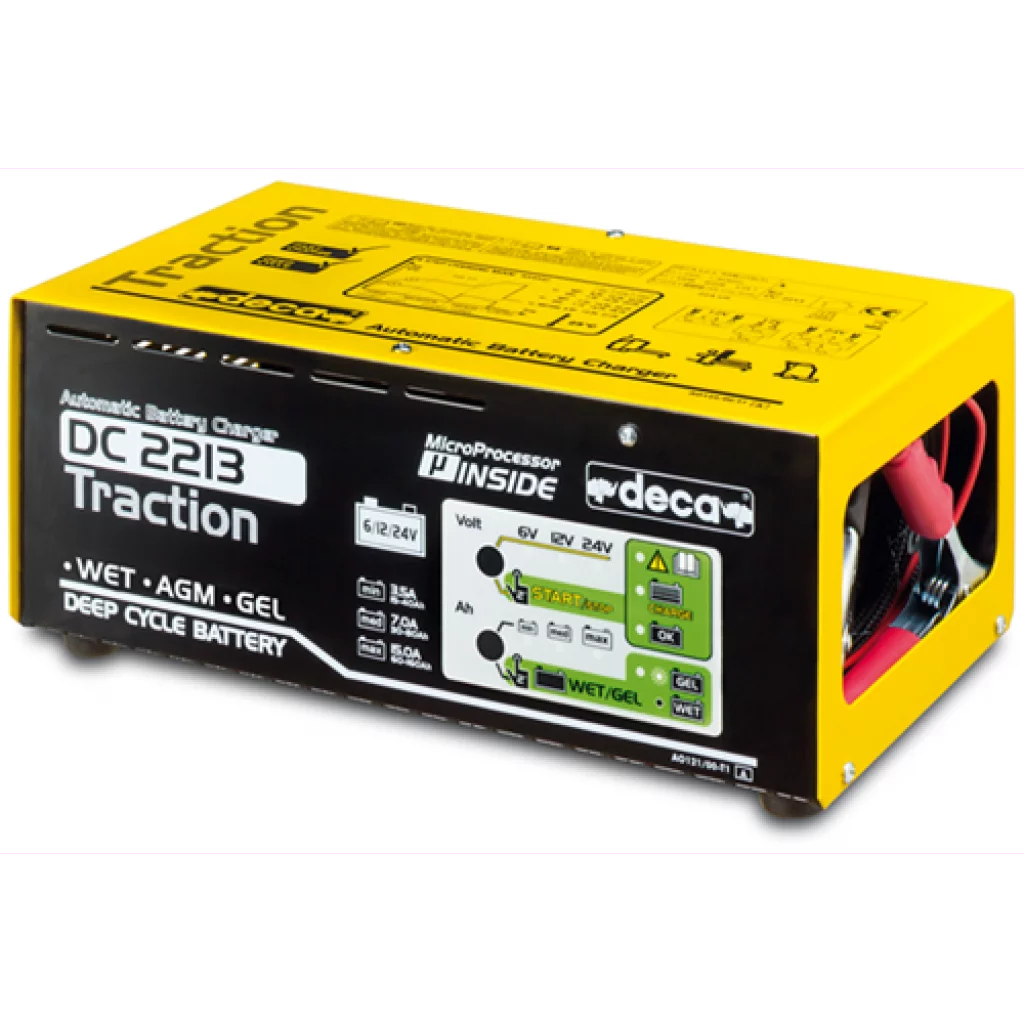 DECA Traksjonslader 6V/12V/24V 22A