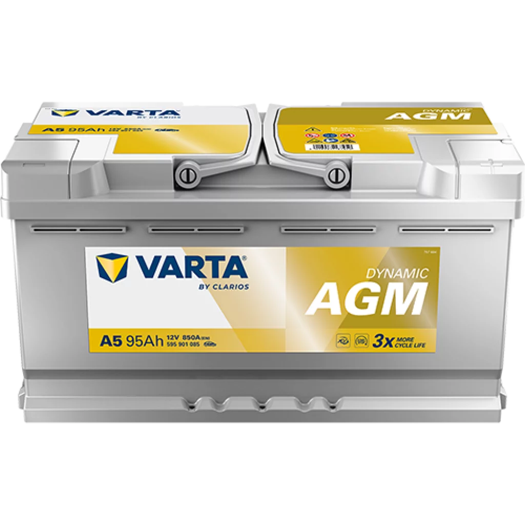 VARTA Silver Dynamic AGM Batteri 12V 95AH 850CCA (354x175x190/190mm) +høyre A5