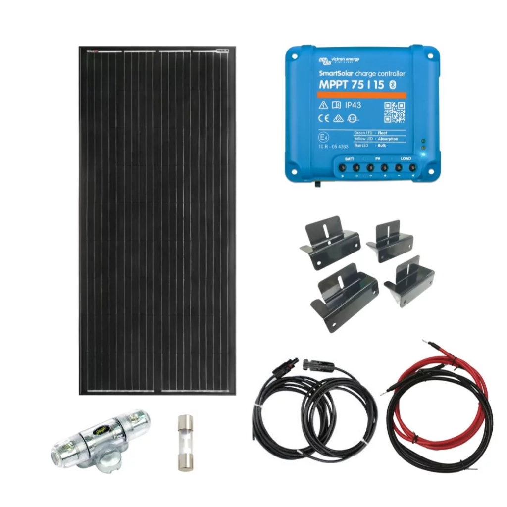 SKANBATT Solcellepakke HYTTE - Liten - 12V - 200W