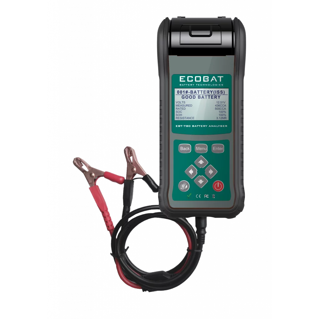 ECOBAT Elektronisk Batteritester EBT-780 m/printer