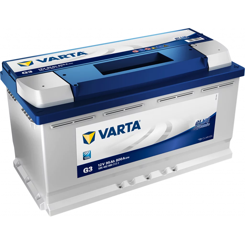 VARTA Blue Dynamic Batteri 12V 95AH 800CCA (353x175x190/190mm) +høyre G3