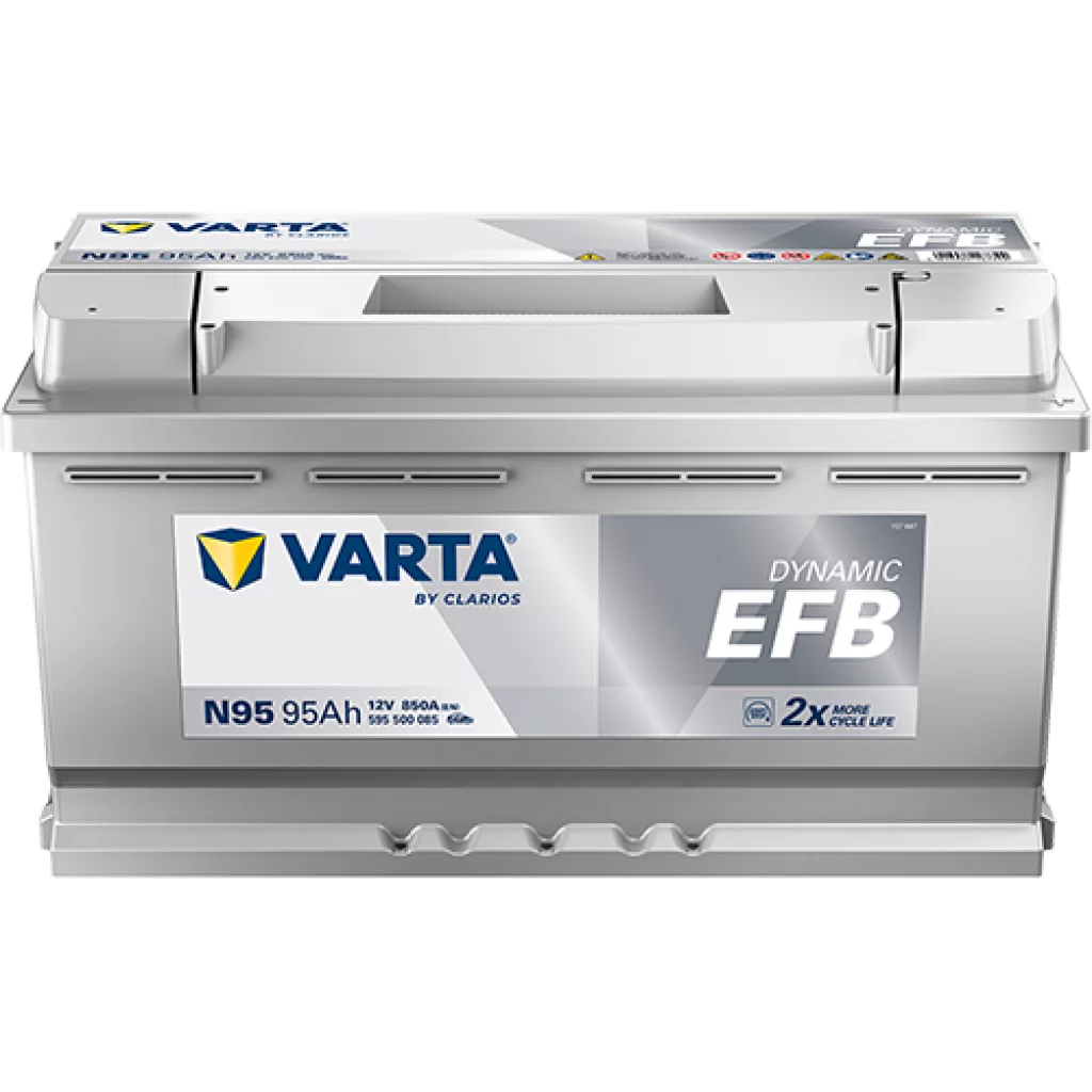 VARTA Dynamic EFB Batteri 12V 95AH 850CCA (353x175x190/190mm) +høyre N95