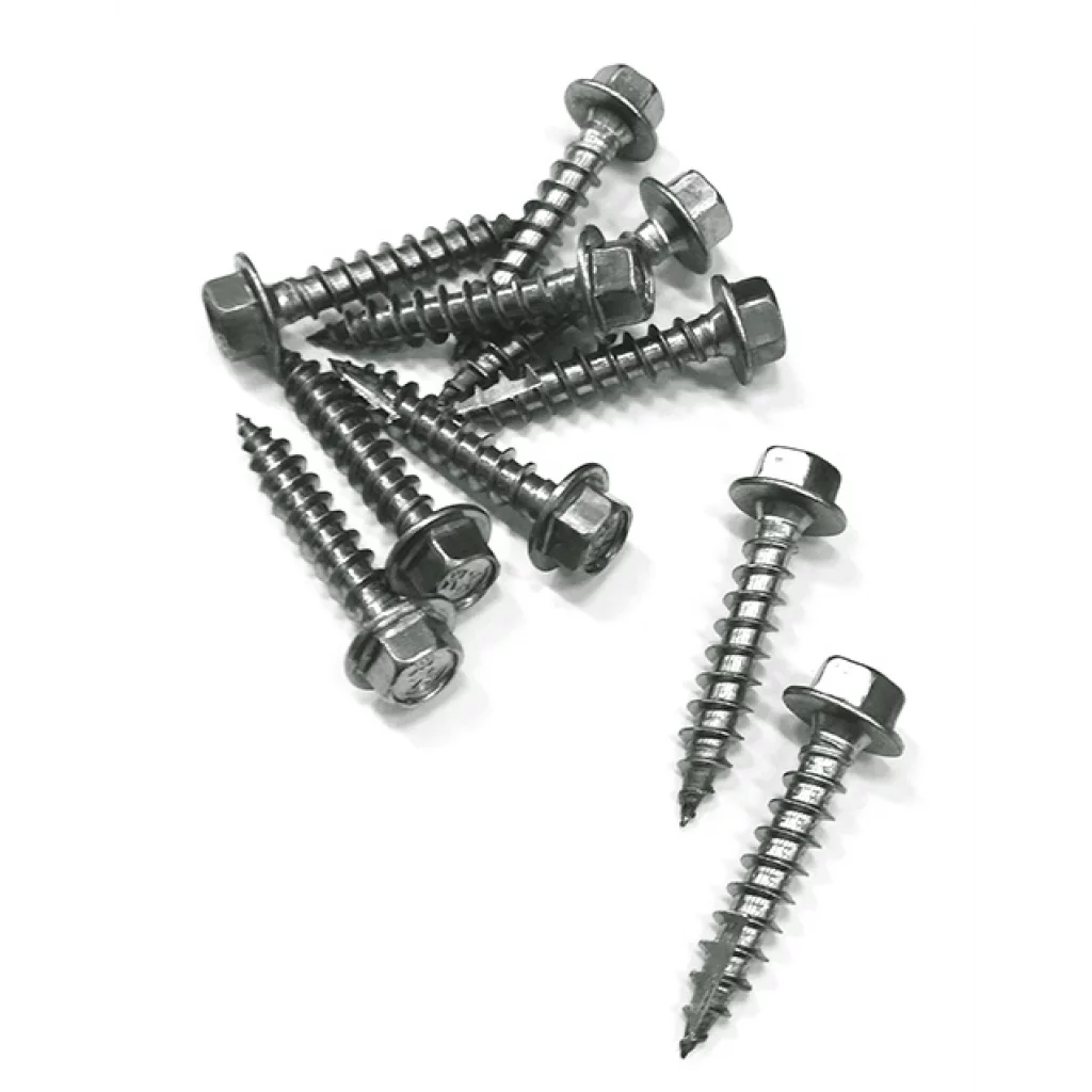 Skruer 10stk 6x30mm 6-kant rustfri