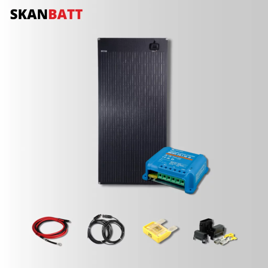 SKANBATT Solcellepakke - 110W Flex / Victron MPPT 10A