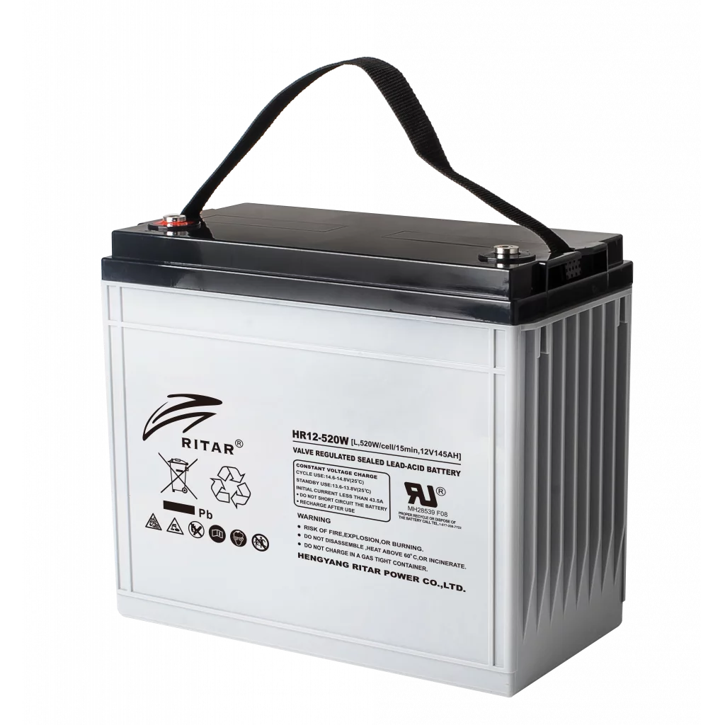 RITAR High Rate AGM Batteri 12V 145AH (340x172x280(287)mm) M8