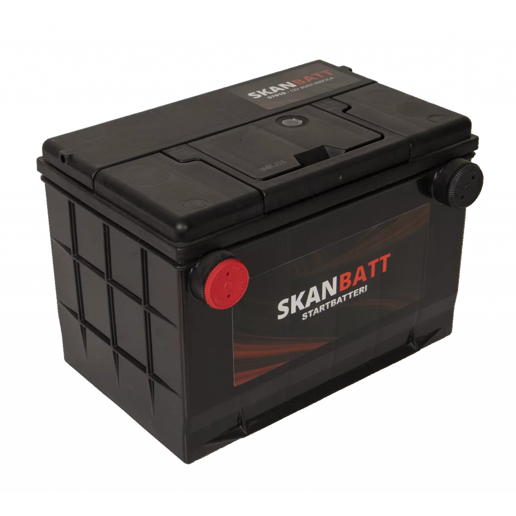 SKANBATT Startbatteri 12V 80AH 800CCA (260x179x180/180mm) +venstre