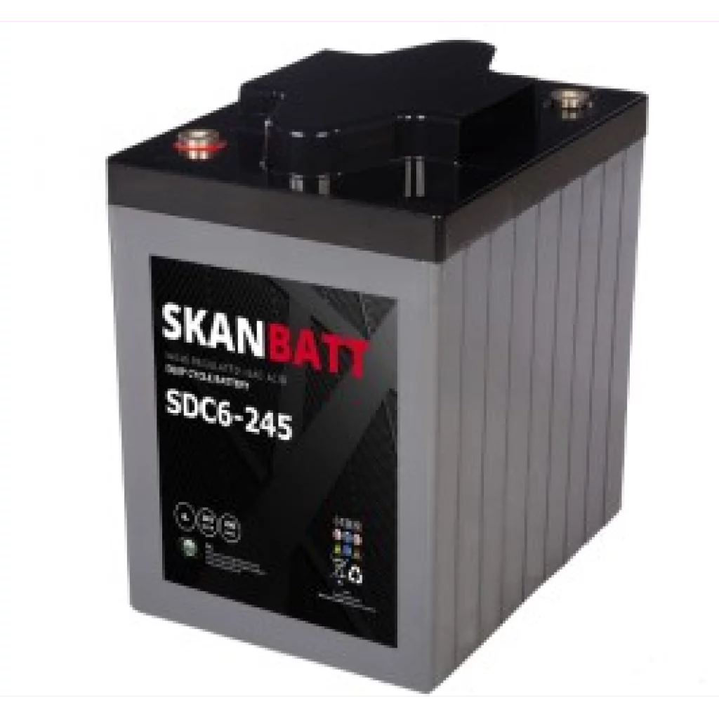 SKANBATT DEEP CYCLE AGM Deep Cycle 6V 245AH - 243x187x275mm