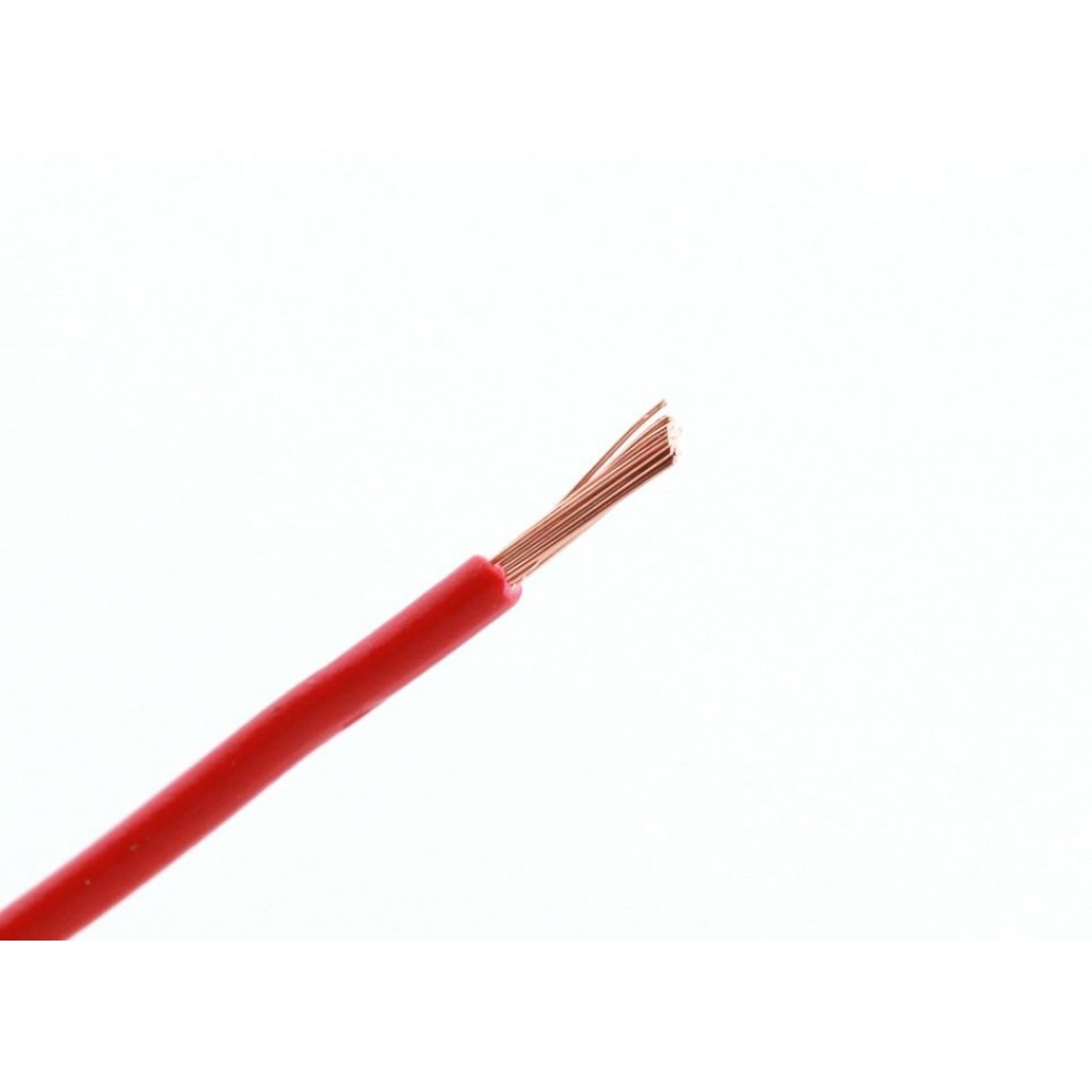 Kabel enkel 1,5mm2 - Rød 