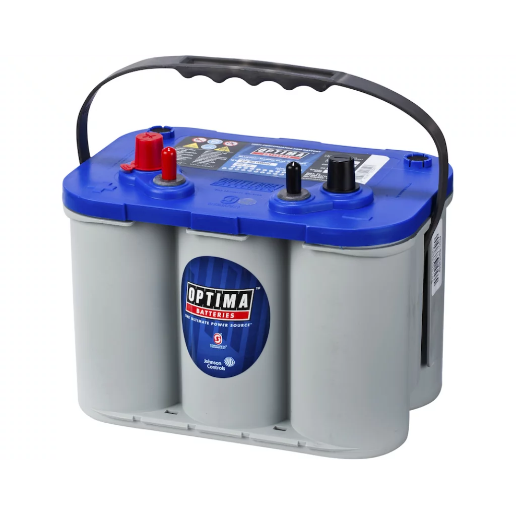 OPTIMA AGM Blue Top 12V 55AH 765CCA (254x175x200mm) +venstre 8016-253