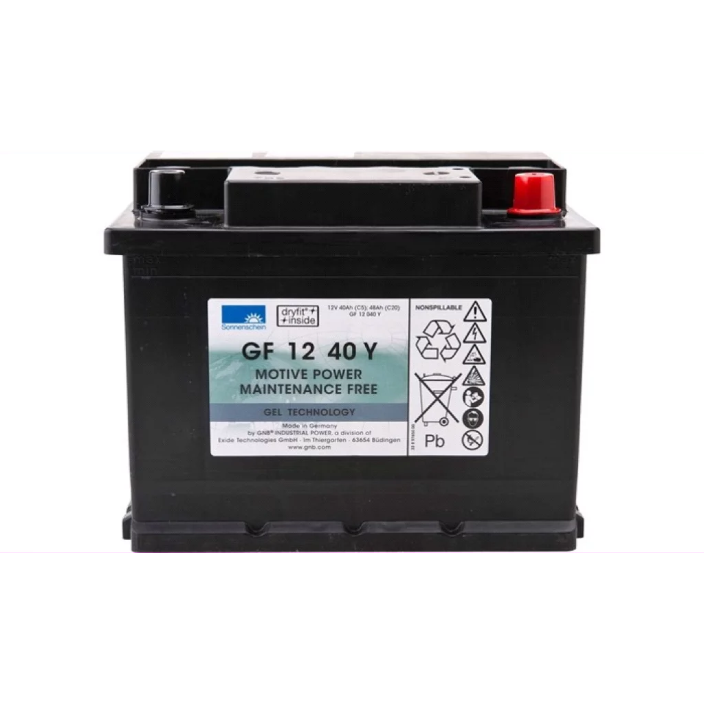 SONNENSCHEIN GEL Batteri 12V 40AH (242x175x190mm) +høyre