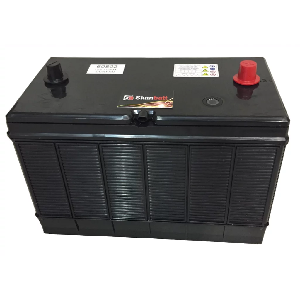 SKANBATT Startbatteri 12V 110AH 1000CCA (330x171x217/242mm) +midtstilt